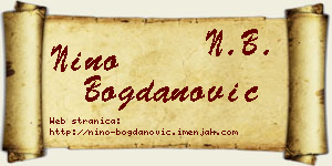 Nino Bogdanović vizit kartica